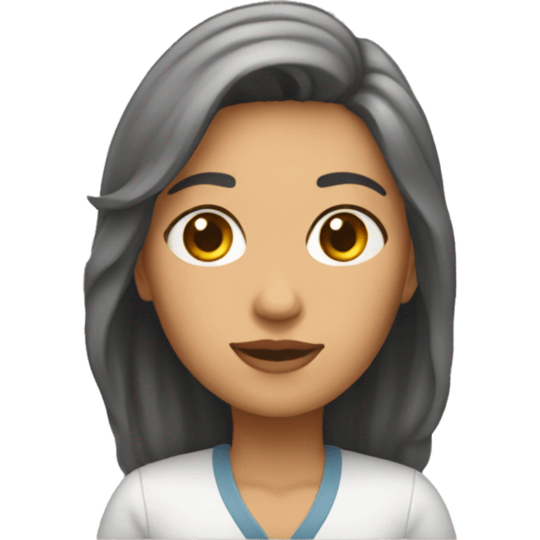 Mujer con porra emoji