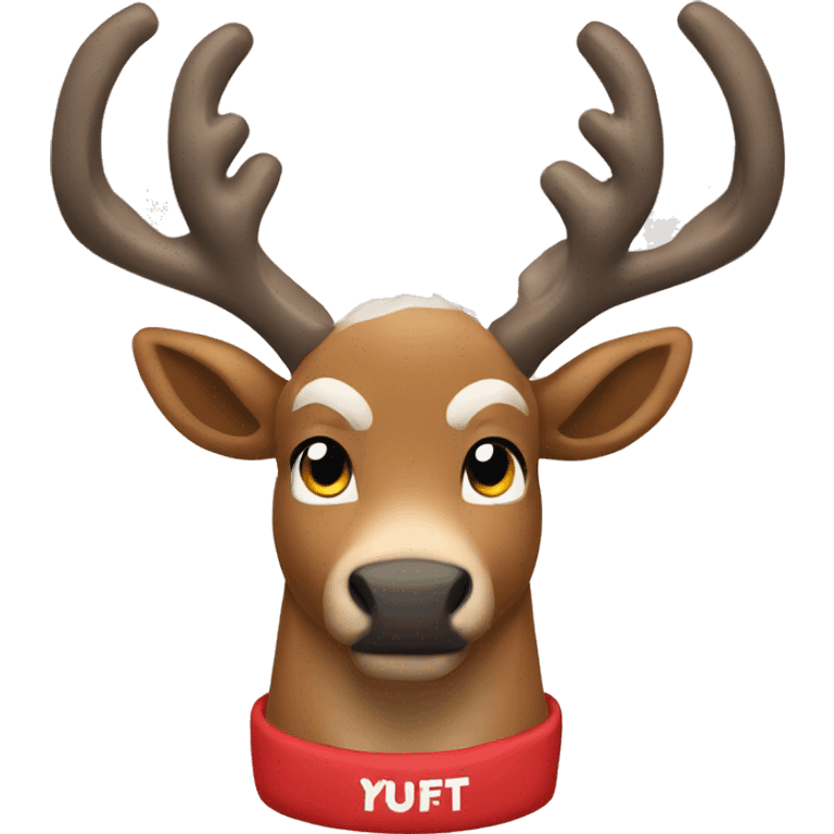 Buff reindeer with Team Donner Shirt emoji