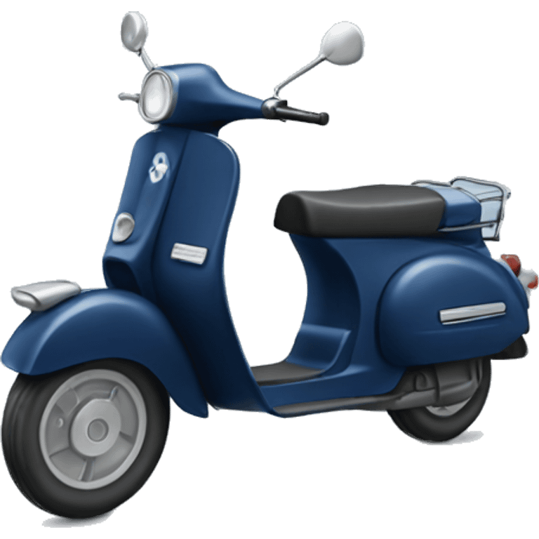 Navy blue scooter emoji