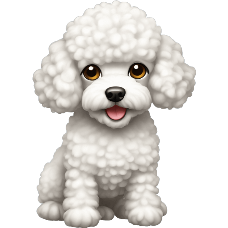 White toy poodle emoji