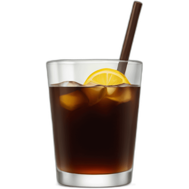 glass with fernet and coke emoji