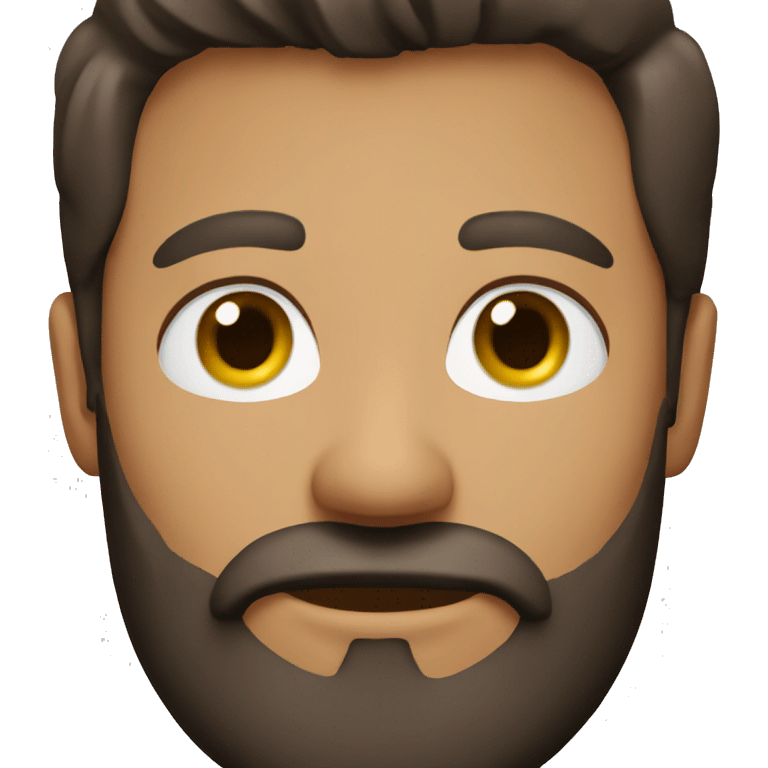 Brunette man with beard  emoji