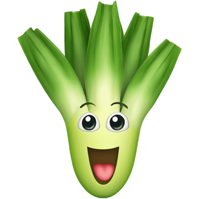 leek smiling emoji