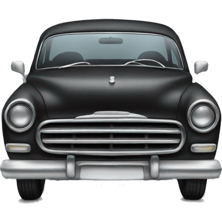 Black old school car emoji