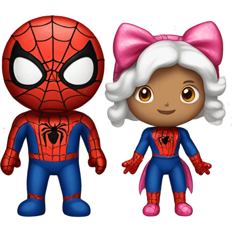 Spiderman and hello kitty  emoji