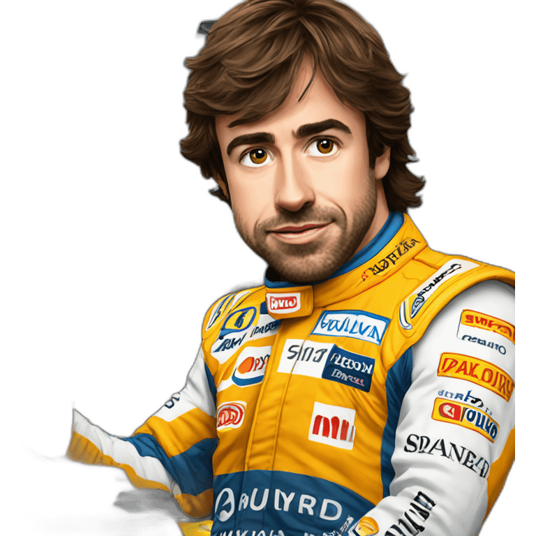 Fernando alonso piloto escanciando sidra emoji