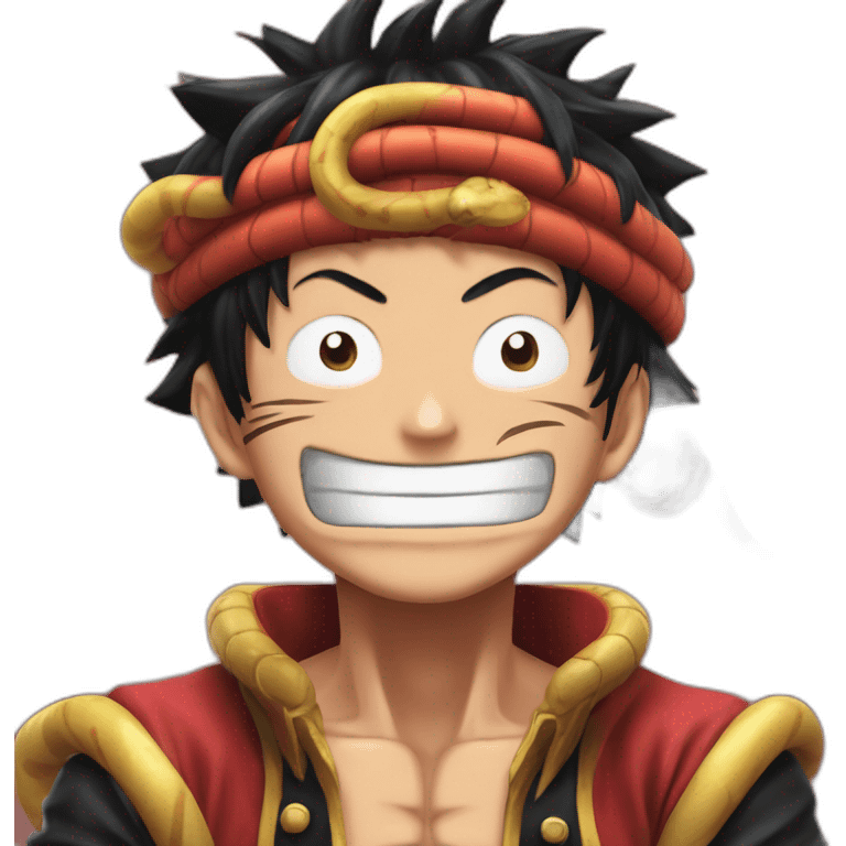 Luffy snake man one piece emoji