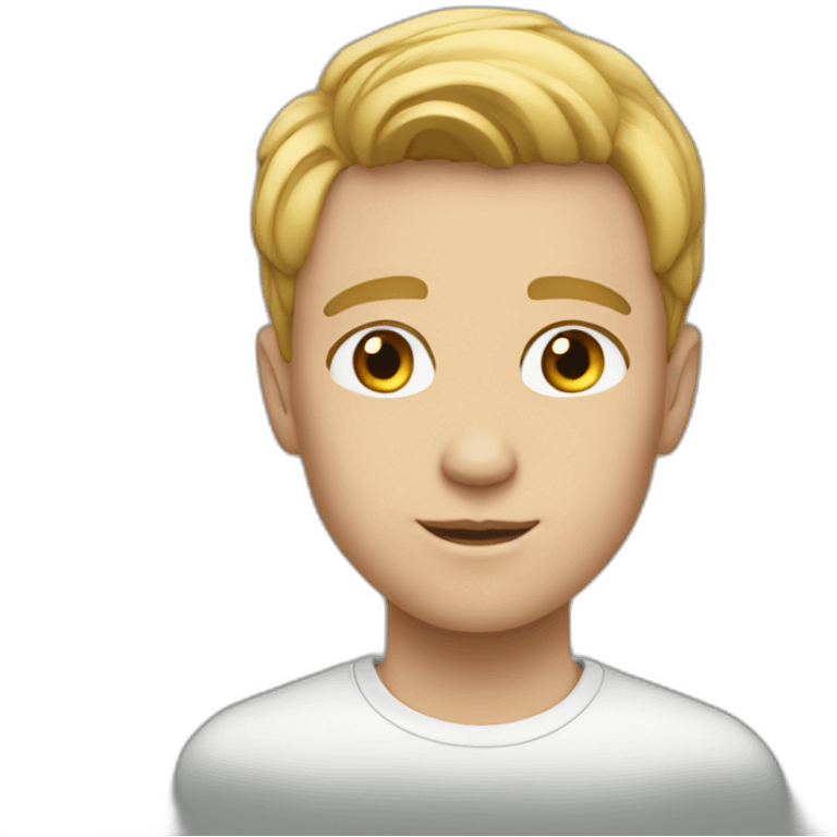 Handsome-white-boy emoji