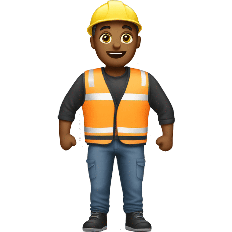 Dancer with construction vest emoji