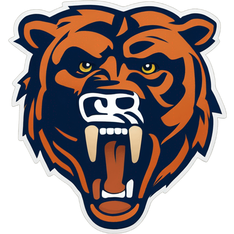 Chicago bears crushing Green Bay packer logo emoji