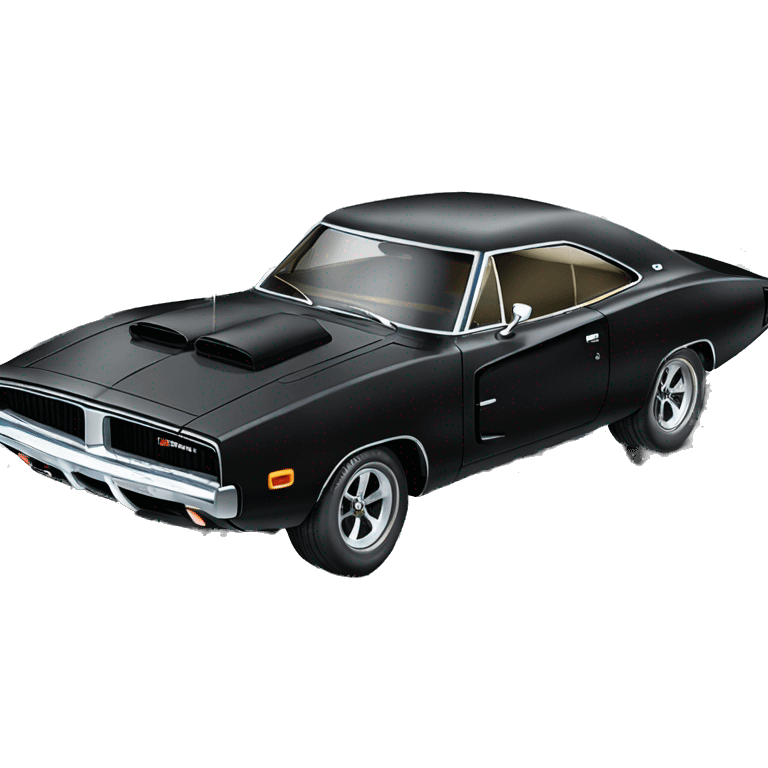 Black 1970 dodge charger r/t emoji