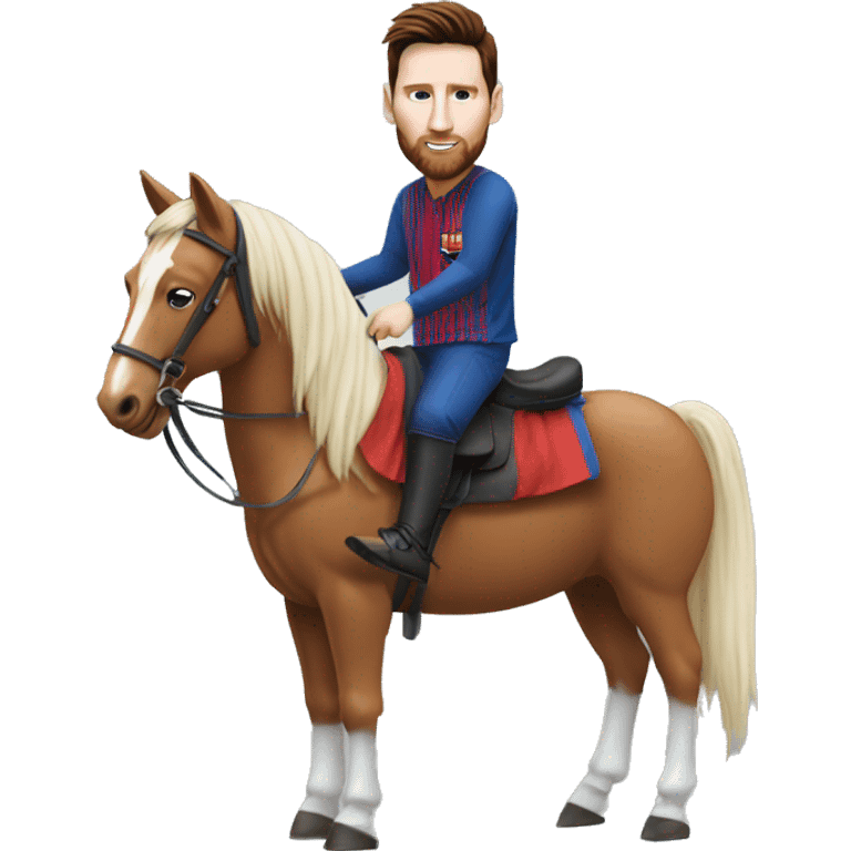 Messi sur un Cheval  emoji