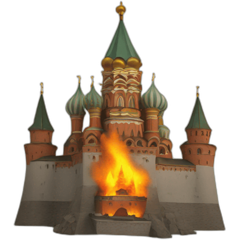 burning kremlin emoji