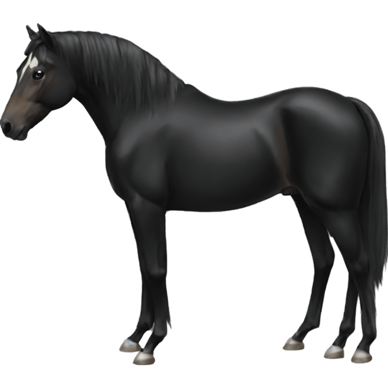 horse black emoji