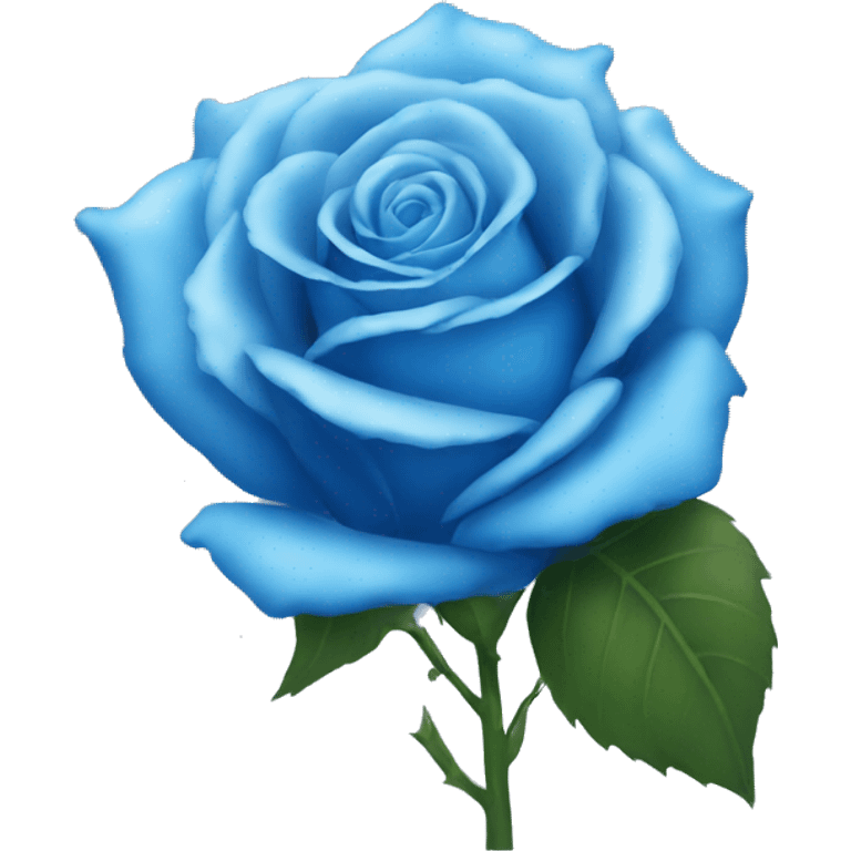 Blue rose emoji