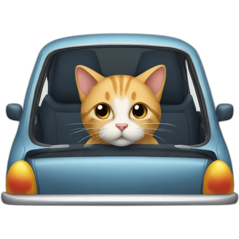 Cat in a car emoji