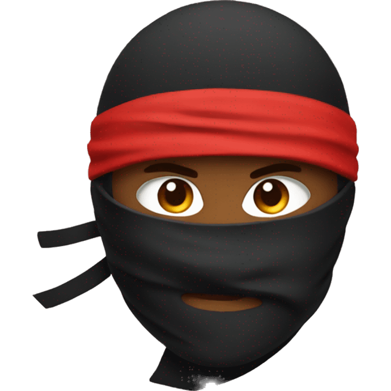 Red ninja emoji