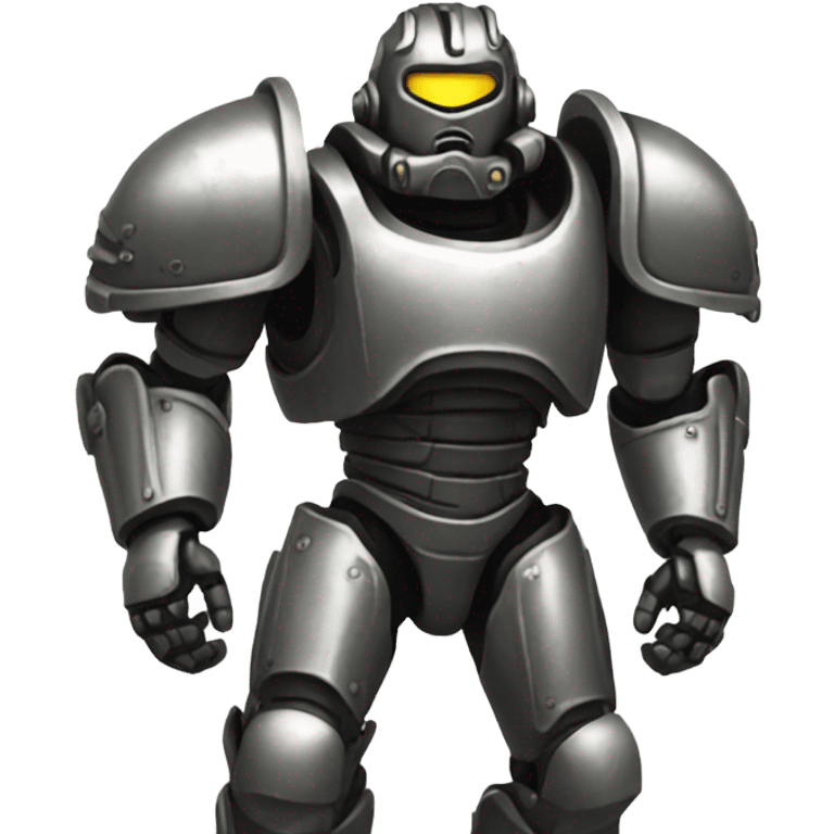 Power armor punching emoji