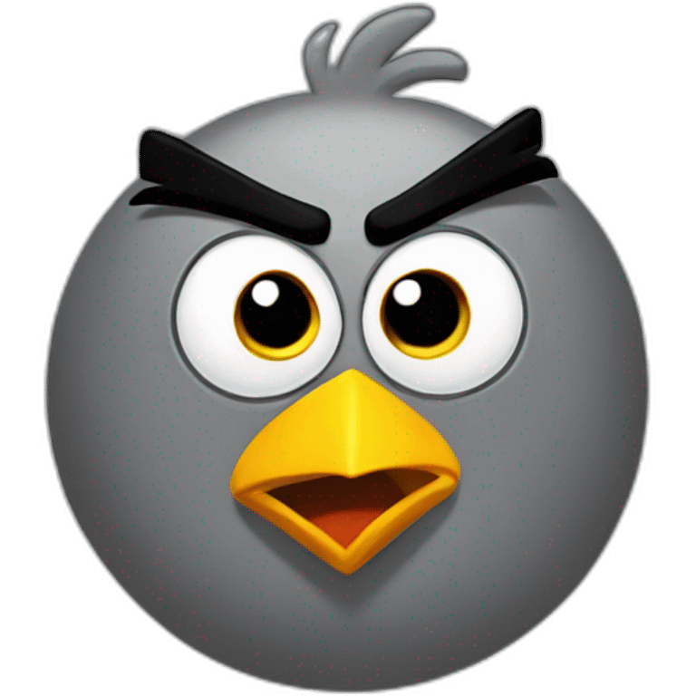 Angry bird emoji