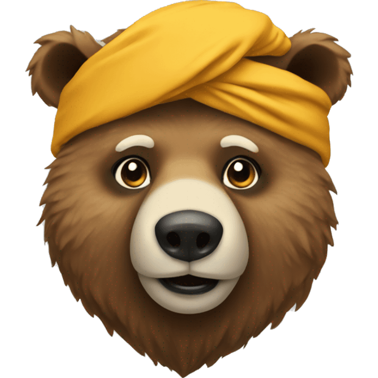 Bear with turban emoji