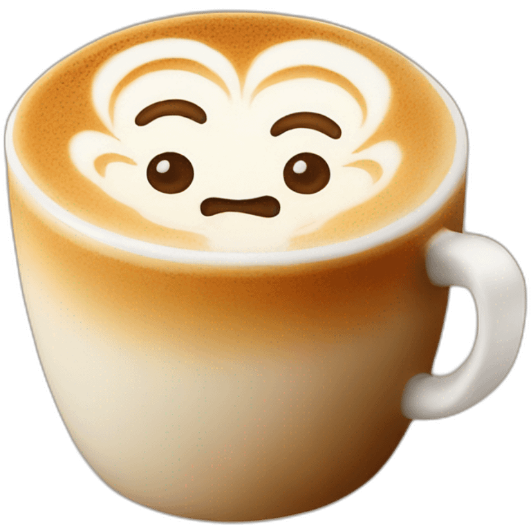 latte art emoji