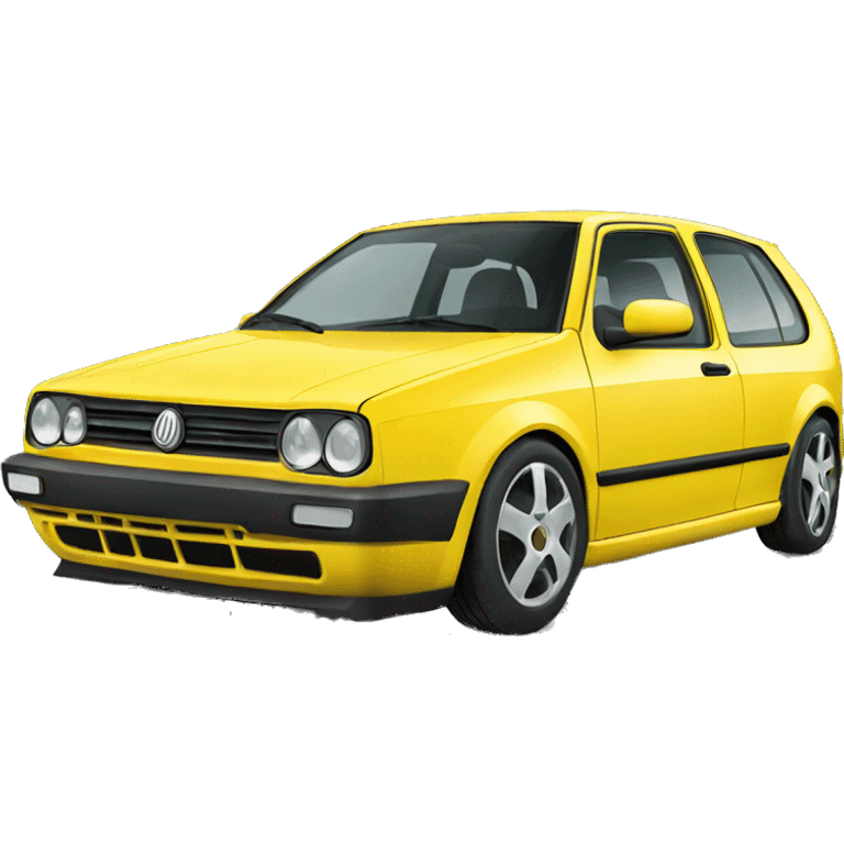 A yellow golf 4 emoji