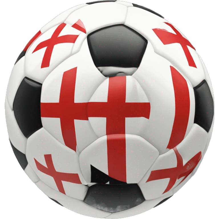 Soccer ball with St George’s flag emoji