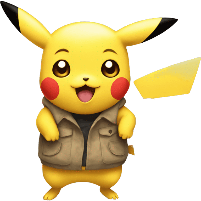 Pikachu amoureux emoji