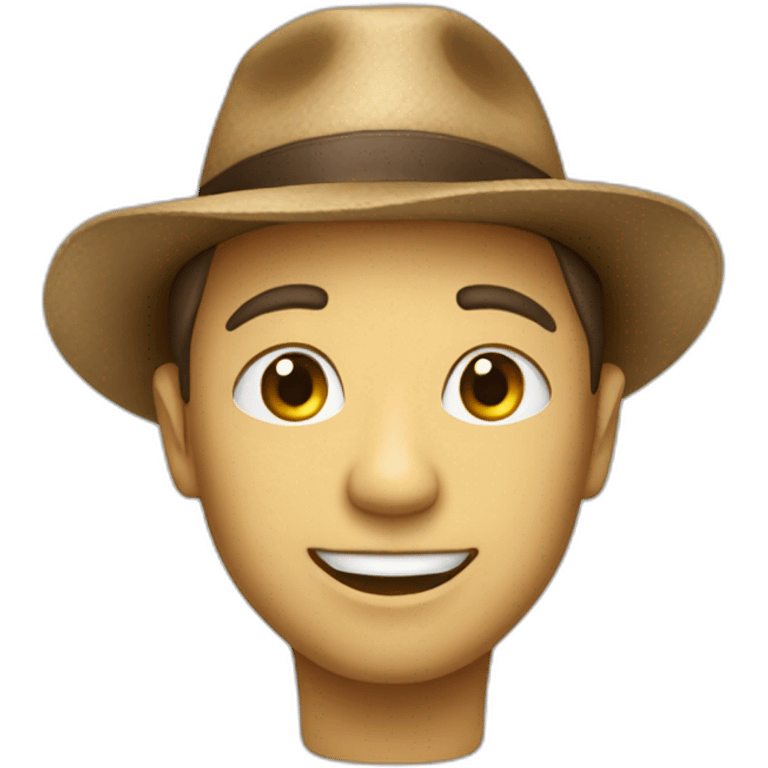 chat avec un chapeau emoji