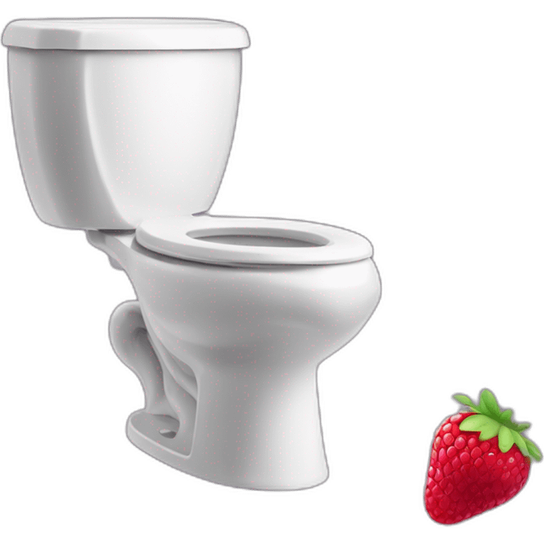 toilet we are in heaven fraise framboise myrtille emoji