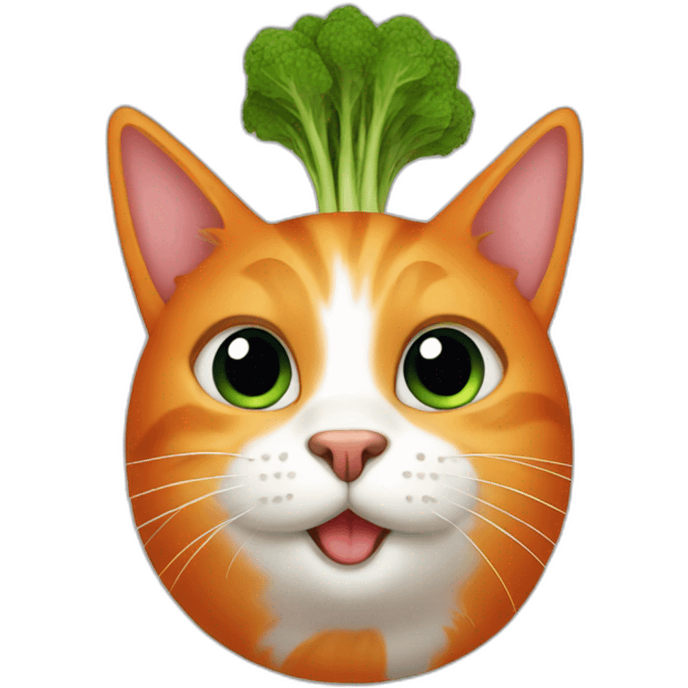 Cat carrot emoji