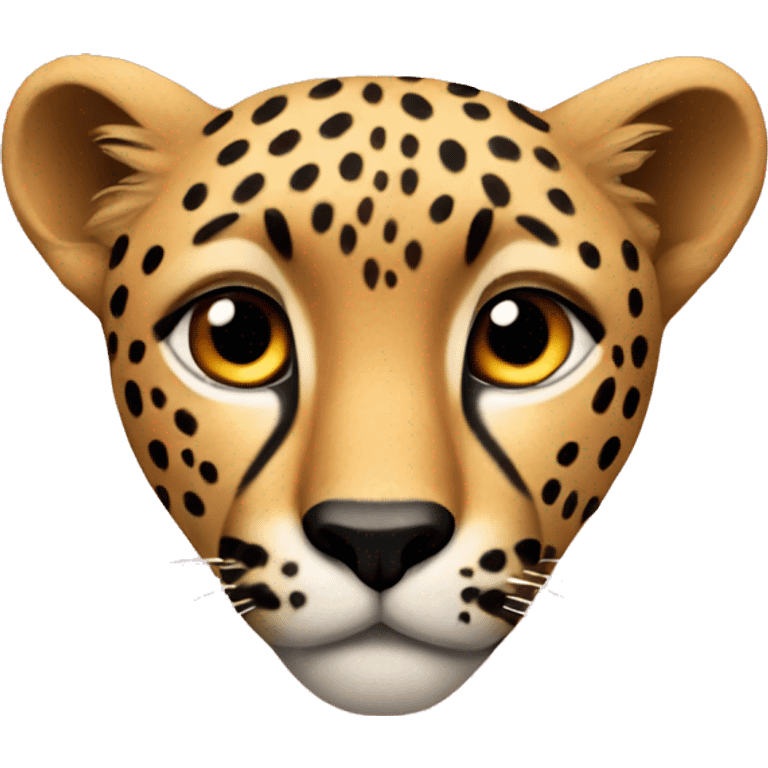 Cheetah heart emoji