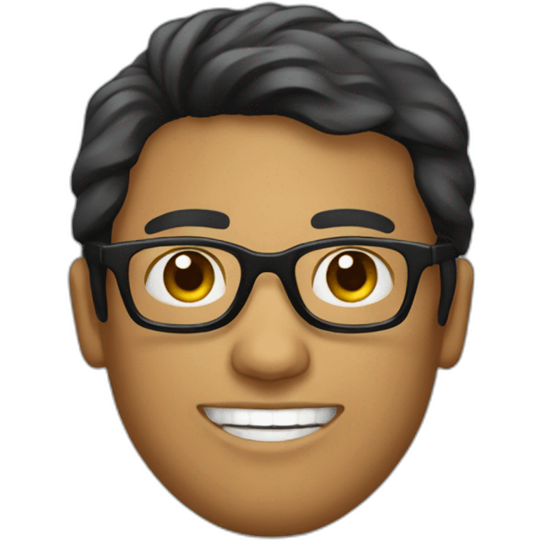 male peruvian w black glasses emoji