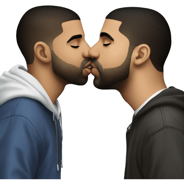 drake kissing drake kissing drake kissing drake emoji