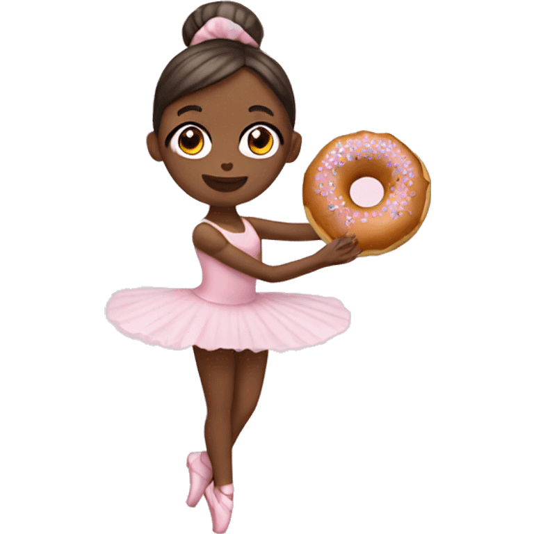 Ballerina with a donut emoji