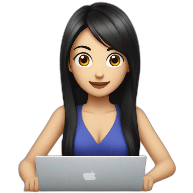 nico-robin-with-a-macbook emoji