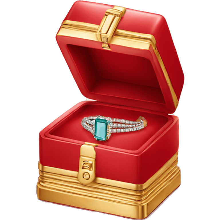 Cartier red box jewelry  emoji