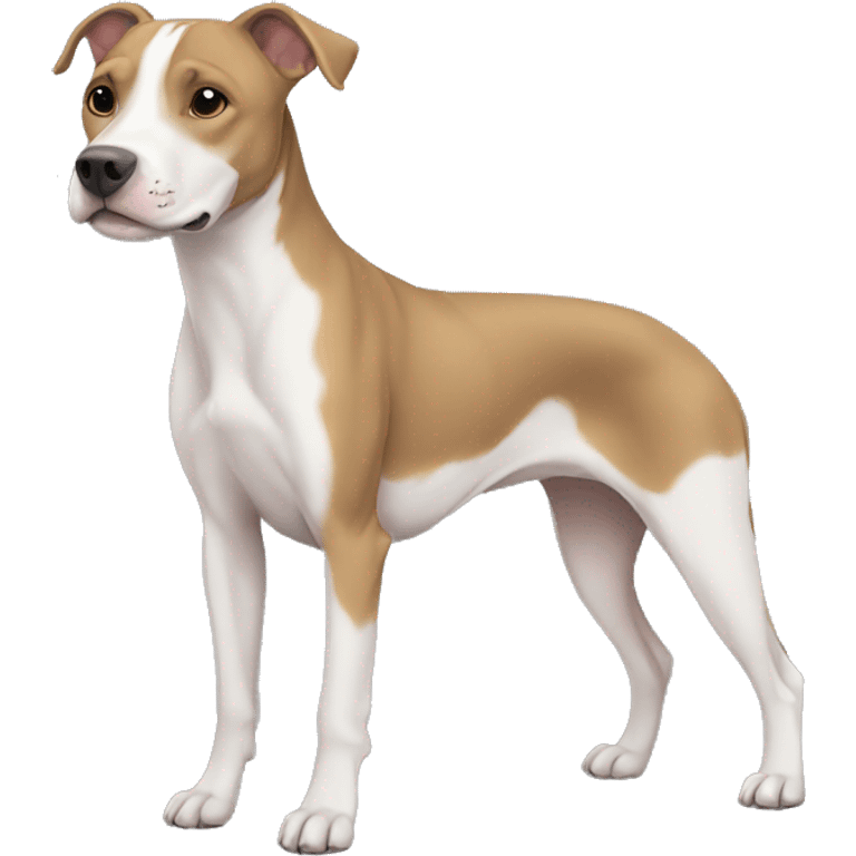 half pitbull half whippet emoji