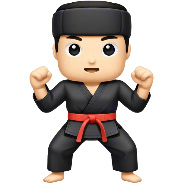 black karate belt emoji