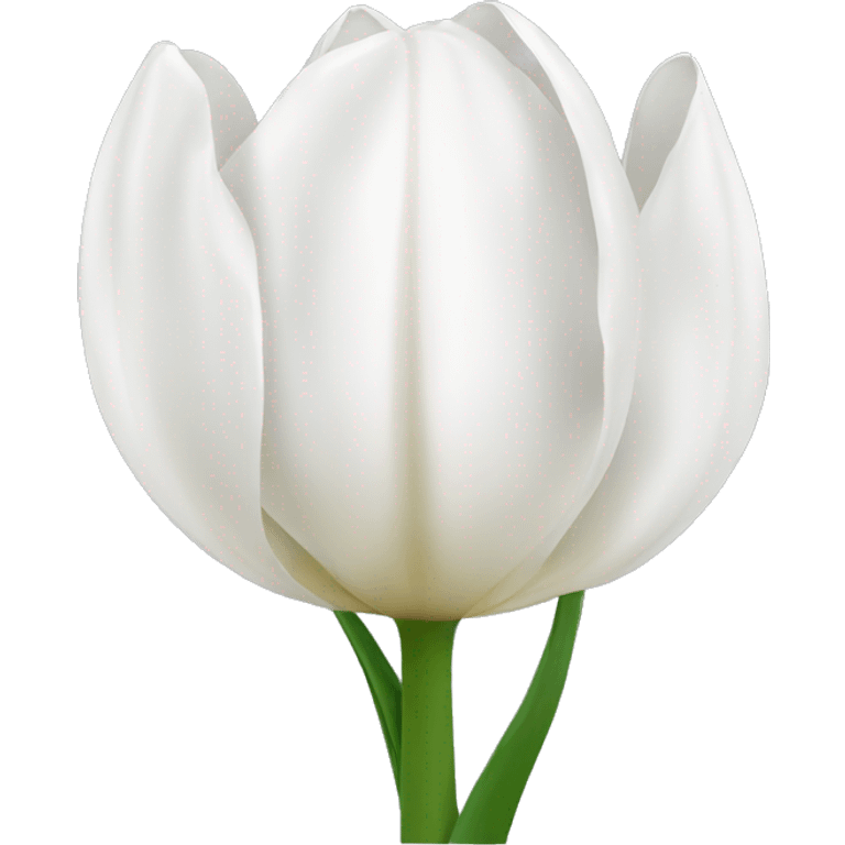 White tulipe emoji