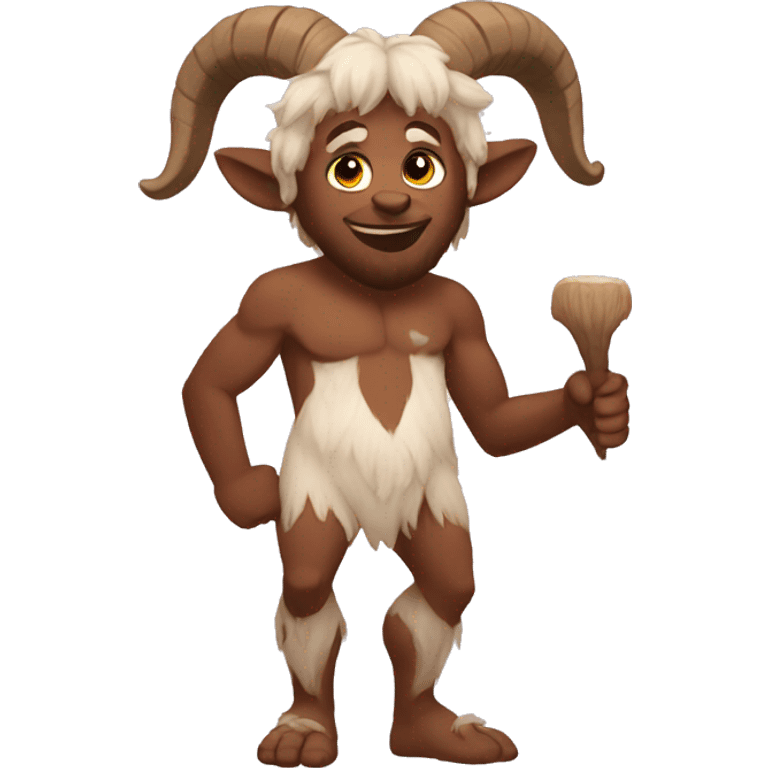 Satyr with goat legs emoji