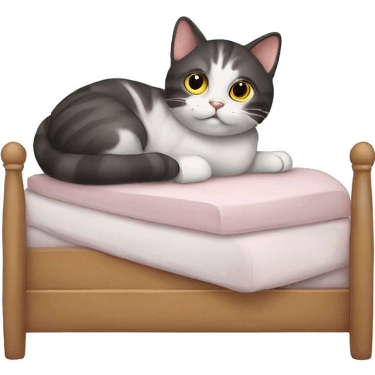 kitty with bed emoji