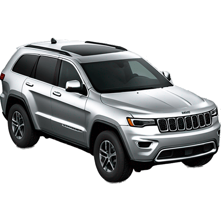 Jeep Grand Cherokee L silver emoji