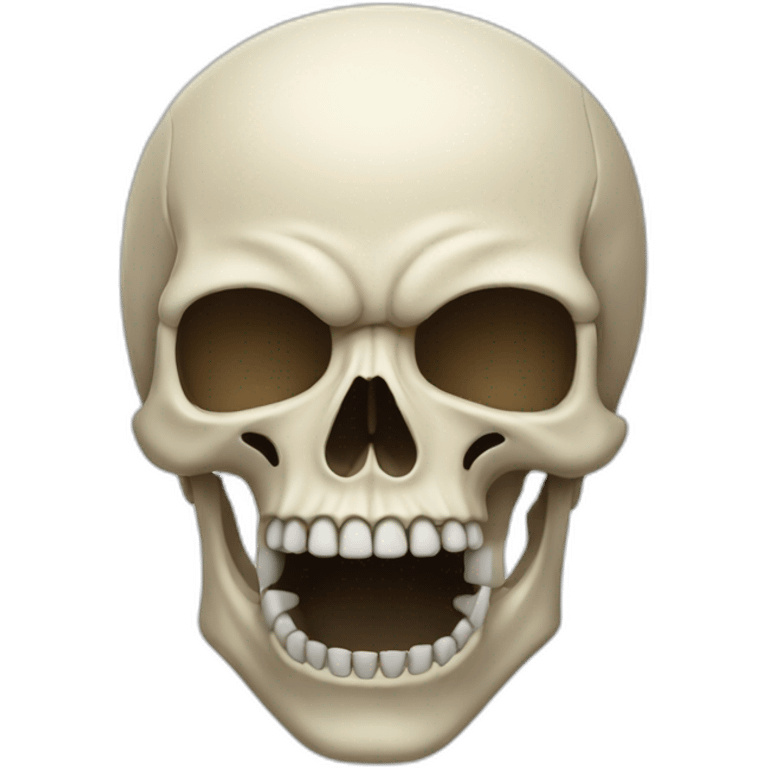 Open mouth skull emoji