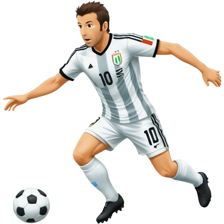 Soccer player Alessandro del piero emoji