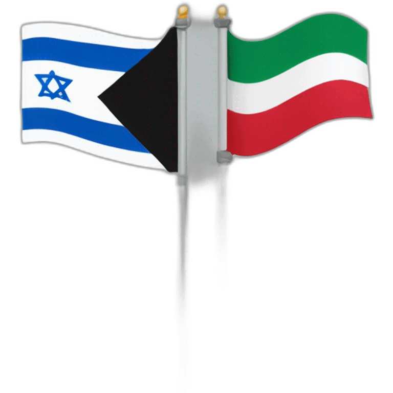 israel and palestine flag mixed emoji