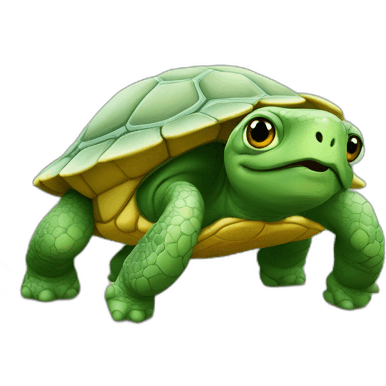 Tortue doight d'honneur emoji