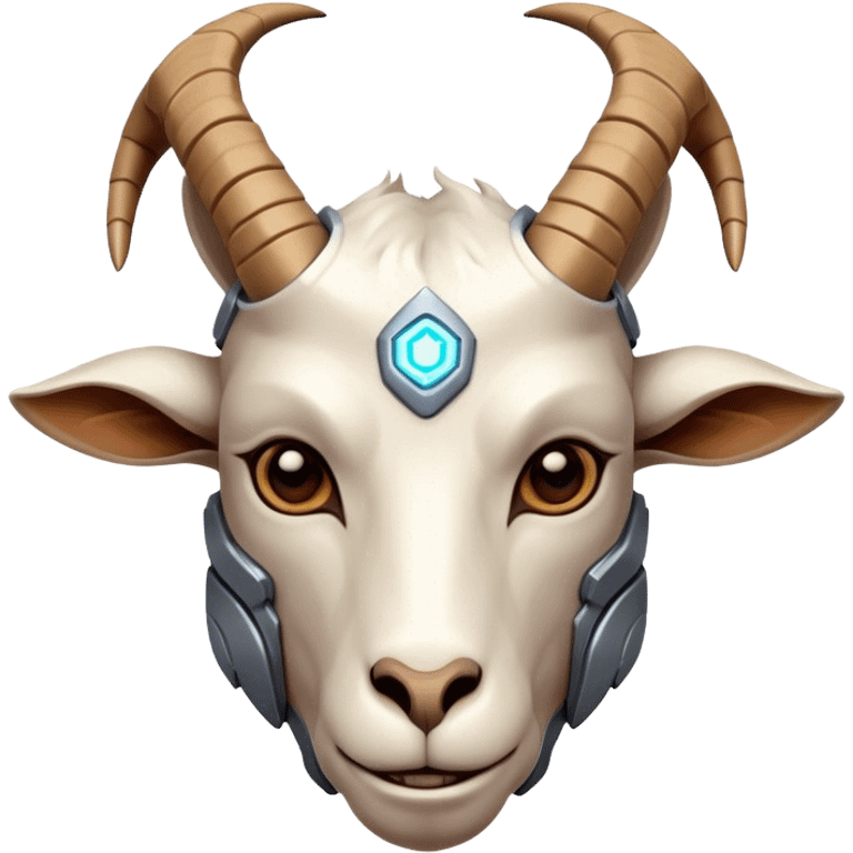 Cybernetic Goat(Ram) man emoji