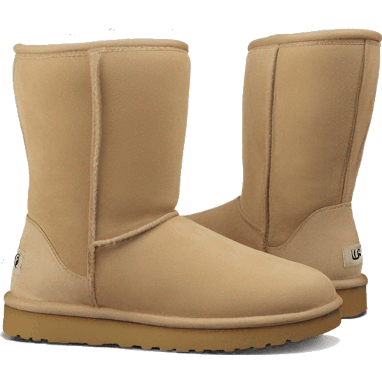 Paire de botte ugg beige emoji