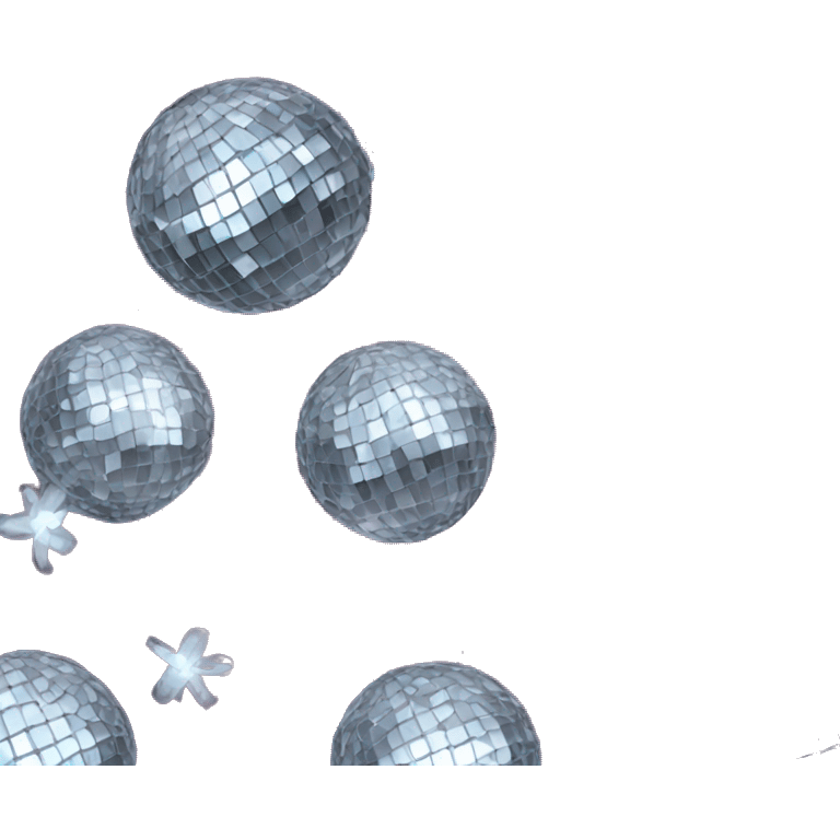 disco ball with bow on emoji